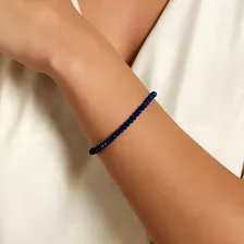 Pulseira Com Cristais Facetados Azul 552011 Rommanel Foto mini 3