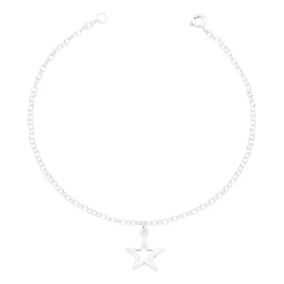 Pulseira Com Estrelinhas Em Prata 925 Foto 1