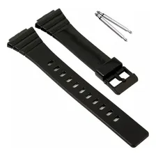 Pulseira Compatível Com Relógio Casio W-215h-1a, W-215h Cor Preto Foto  mini 1