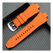 Pulseira Compatível Michael Kors Mk8184 Mk8729 Mk9020 Mk8152 Cor Laranja Foto mini  2