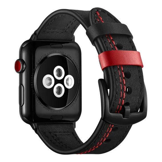 Pulseira Couro Especial Para Apple Watch 49mm 45mm 44mm 42mm Foto 1