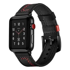Pulseira Couro Especial Para Apple Watch 49mm 45mm 44mm 42mm Foto mini 2