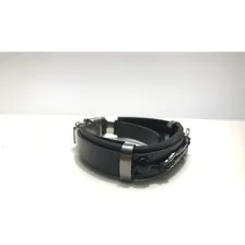 Pulseira Couro Guitarra Violão Música Verniz Masculina Comprimento 19