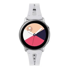 Pulseira Couro V-design P/ Samsung Galaxy Watch Active 40mm Cor Branco Largura Da Pulseira 2 Cm Foto  mini 1