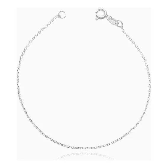 Pulseira De Prata 925 Cadeado Banhada A Prata Foto 1
