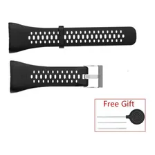 Pulseira De Silicone Compatível Com Relógio Polar M400/m430 Cor Preta Foto mini  3
