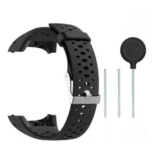 Pulseira De Silicone Compatível Com Relógio Polar M400/m430 Cor Preta Foto  mini 1