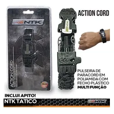 Pulseira De SobrevivĂȘncia Paracord Pederneira Apito Nautika Foto mini 4