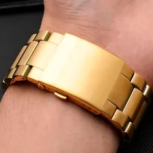 Pulseira Diesel 26mm Em Aço Inox Dourada Completa Cor Dourado Foto mini 3