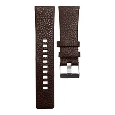 Pulseira Diesel 26mm Marrom Em Couro Legítimo Fivela Em Aço Foto mini 3