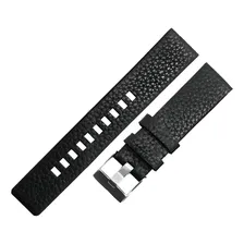 Pulseira Diesel Em Couro 26mm - Preta Com Fivela Cor Marrom Largura 26 mm Foto mini 1