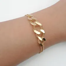 Pulseira Elos Trabalhados Em Ouro 18k Foto mini 2