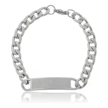 Pulseira Em Aço Inox Oração Pai Nosso Unissex Top Foto mini 1