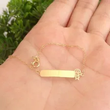 Pulseira Em Ouro 750 Pulseira Infantil Menino Em Ouro 18k Foto mini 2
