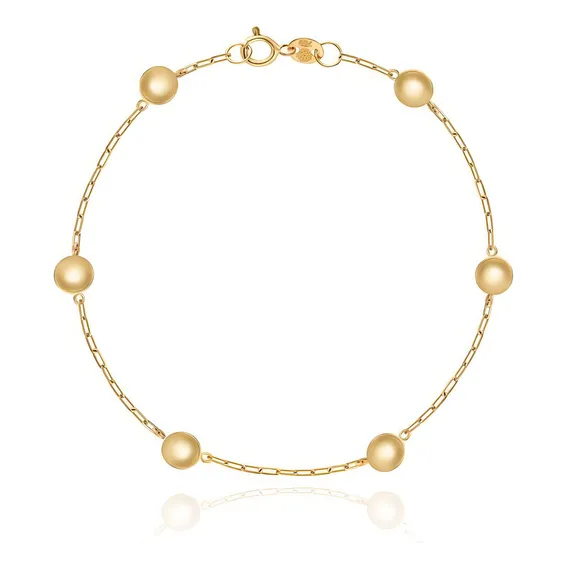 Pulseira Em Ouro Amarelo - 18cm Foto 1