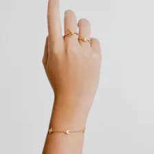 Pulseira Em Prata 925 Com Banho De Ouro Amarelo 18k Foto mini 2