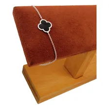 Pulseira Em Prata 925 Feminina Trevo Van Cleef Comprimento 18 Cm Cor Prateado Foto mini 4
