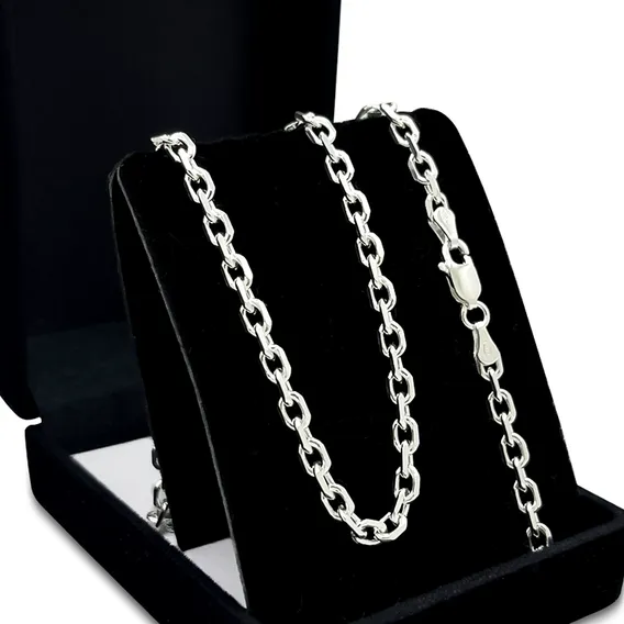 Pulseira Em Prata 925 Legítima Cadeado Maciça Masculina Foto 1