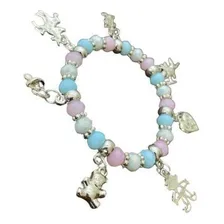 Pulseira Erê Rosa/azul Bebe - Acessório Umbandacandomblé Foto mini 1