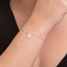 Pulseira Escapulário Nossa Senhora Do Carmo Jesus Prata 925 Comprimento 16 cm Cor Prateado Diâmetro 5.09 cm Foto mini 4