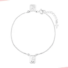 Pulseira Escapulário Nossa Senhora Do Carmo Jesus Prata 925 Comprimento 16 cm Cor Prateado Diâmetro 5.09 cm Foto mini  3