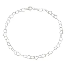 Pulseira Fem. Prata Maciça 925 Coração Foto mini 1