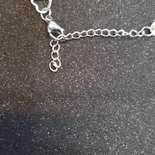 Pulseira Feminina 2 Corações Aço Inox Prateado Rik9 Choker Foto mini 4