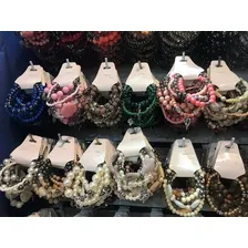 Pulseira Feminina Bracelete Kit Combo Atacado C/ 20 Comprimento 17 Cm Diâmetro 8 Cm Foto mini 4