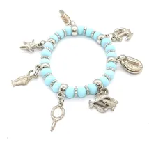 Pulseira Feminina De Iemanjá Rainha Do Mar Orixá Ajustável Foto mini 1