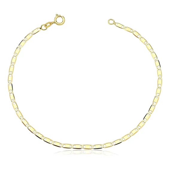 Pulseira Feminina De Ouro 18k Piastrine 19cm Foto 1