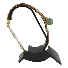 Pulseira Feminina Dourada Com Pedra Quartzo Verde Delicada Foto mini 4