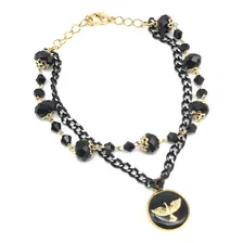 Pulseira Feminina Espírito Santo Preta Foto mini  3