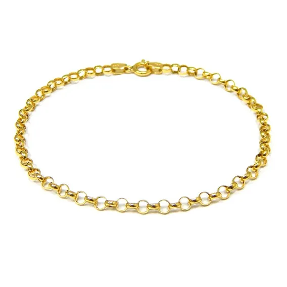 Pulseira Feminina Portuguesa Em Ouro 18k Foto 1