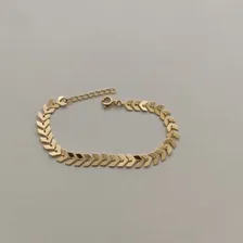 Pulseira Flecha Tendência Escama De Peixe Folheado A Ouro Comprimento 22 cm Diâmetro 2 cm Foto mini 4