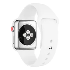 Pulseira Goldentec Para Apple Watch 42/44mm Silicone Branca Foto mini 2