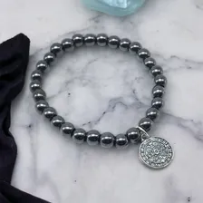 Pulseira Hematita Medalha São Bento Foto mini 4