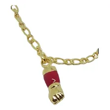 Pulseira Iantil Figuinha Para Bebe Banhada Folheada Ouro18k Co Excelente Banho De Ouro 18k C Pode Molhar Comprimento 13 Cm Diâmetro 13 Cm Foto mini 1