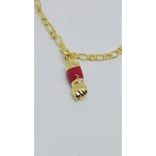 Pulseira Iantil Figuinha Para Bebe Banhada Folheada Ouro18k Co Excelente Banho De Ouro 18k C Pode Molhar Comprimento 13 Cm Diâmetro 13 Cm Foto mini 4