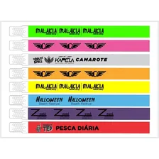 Pulseira Identificação Personalizada Festa Tyvek Kit 1000un Foto mini 3