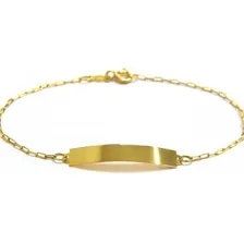 Pulseira Infantil De Chapa Ouro 18k Foto  mini 1