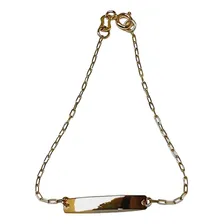 Pulseira Infantil De Chapa Ouro 18k Foto mini  2