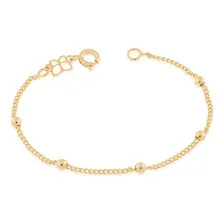 Pulseira Infantil Rommanel Formada Por Bolas 14 Cm 550104 Foto  mini 1