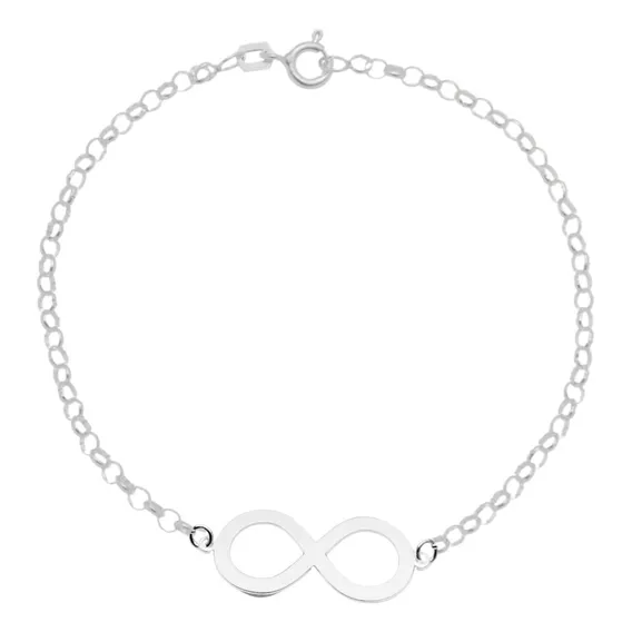 Pulseira Infinito Prata 925 Foto 1