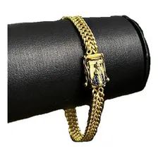 Pulseira Lacraia 8mm Fecho Especial - Banhado A Ouro 18k Foto mini 1