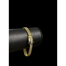 Pulseira Lacraia 8mm Fecho Especial - Banhado A Ouro 18k Foto mini 2