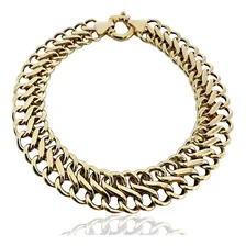 Pulseira Lacraia Grossa Ouro 18k 750 17 Cm Diâmetro 5 Cm Foto  mini 1