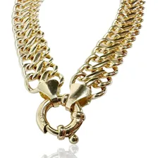 Pulseira Lacraia Grossa Ouro 18k 750 17 Cm Diâmetro 5 Cm Foto mini  2