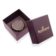 Pulseira Luxo Festa Romanel 552184 Pedras Verde Com Foto mini 3