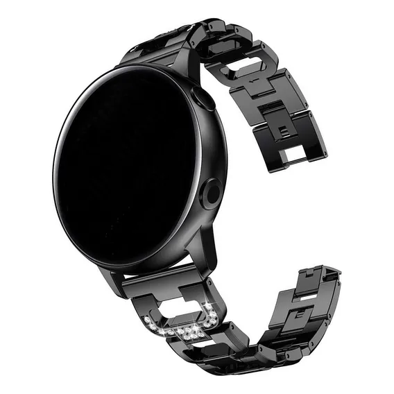 Pulseira Luxury Para Samsung Galaxy Watch Active 2 44mm Cor Preto Foto 1