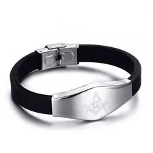 Pulseira Maçonaria Maçom Aço 316l Titânio Maçônico Foto mini 1